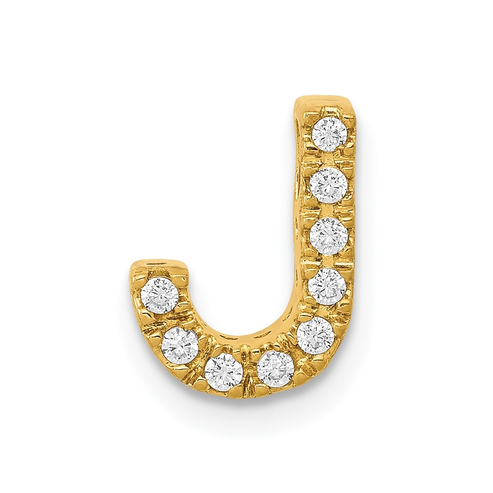 Diamond Letter J Initial Charm - WBC