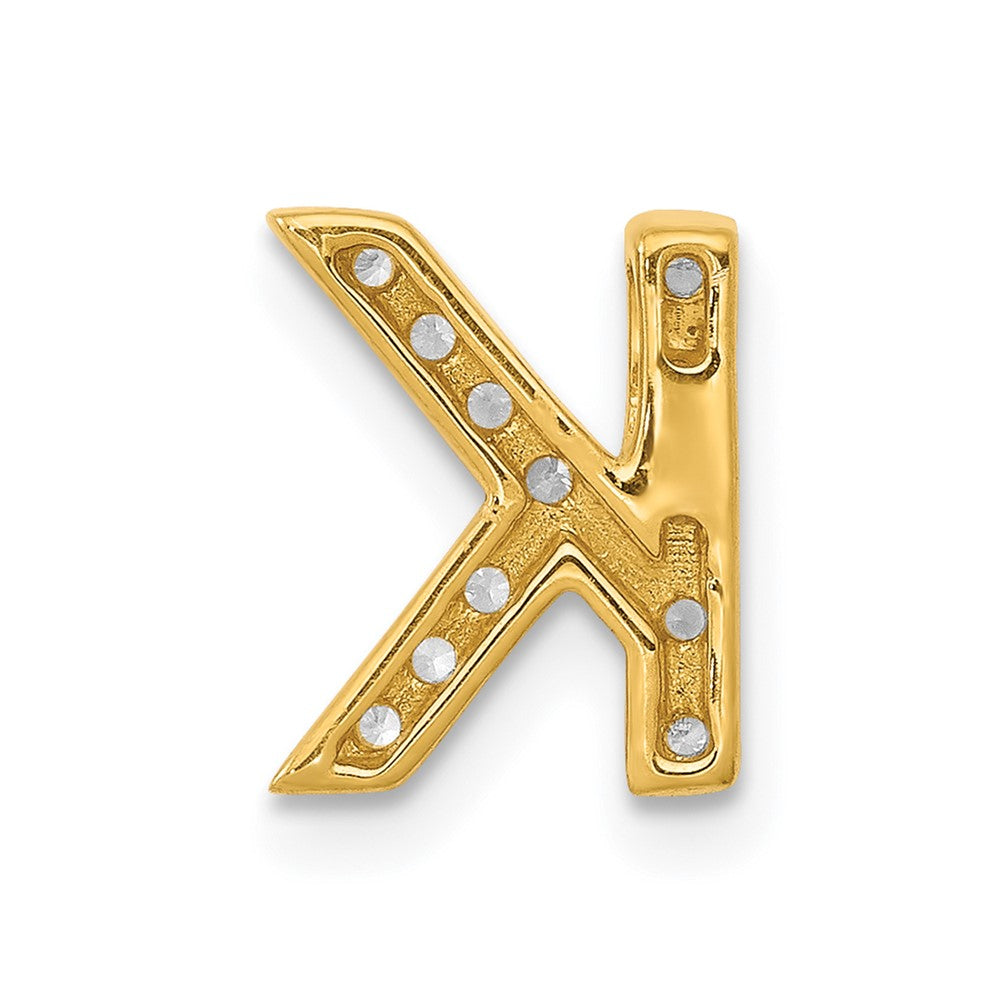 Diamond Letter K Initial Charm - WBC