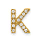 Diamond Letter K Initial Charm - WBC