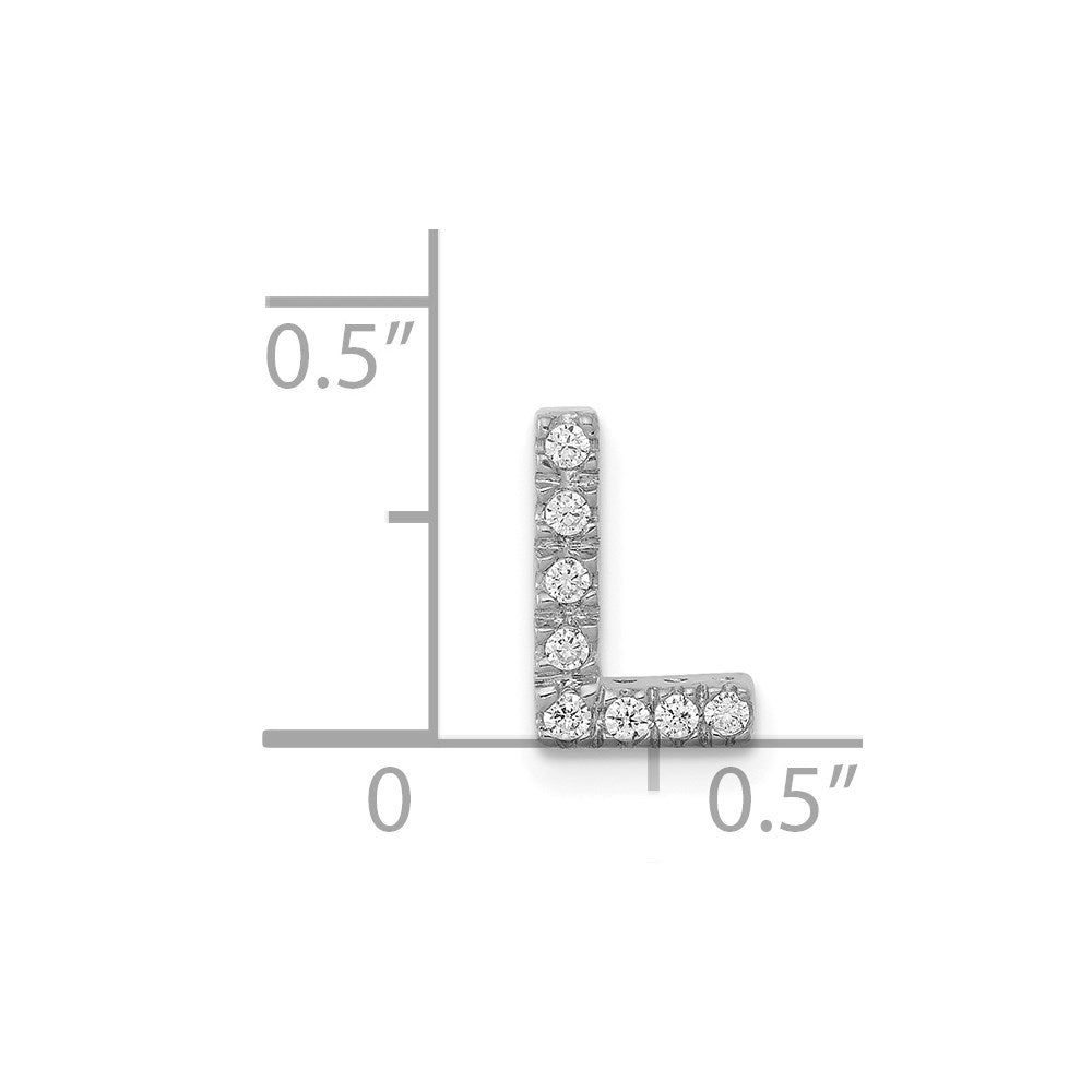Diamond Letter L Initial Charm - WBC