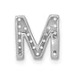 Diamond Letter M Initial Charm - WBC