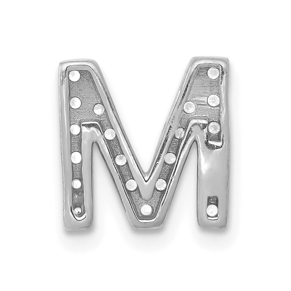 Diamond Letter M Initial Charm - WBC