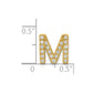 Diamond Letter M Initial Charm - WBC