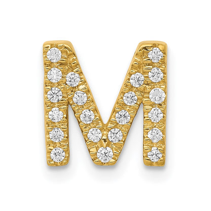 Diamond Letter M Initial Charm - WBC