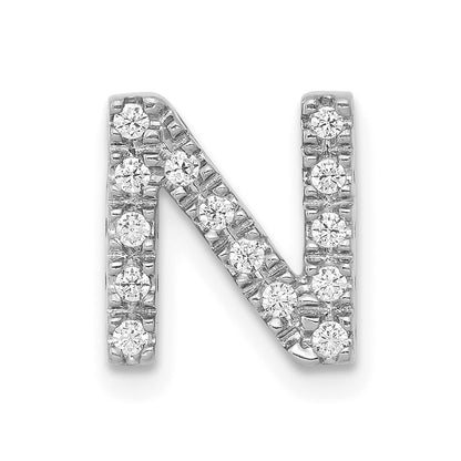 Diamond Letter N Initial Charm - WBC