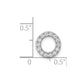 Diamond Letter O Initial Charm - WBC