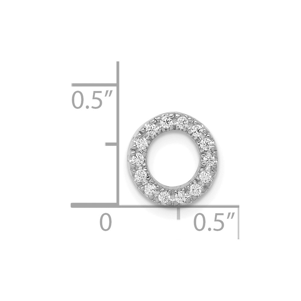Diamond Letter O Initial Charm - WBC