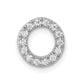 Diamond Letter O Initial Charm - WBC