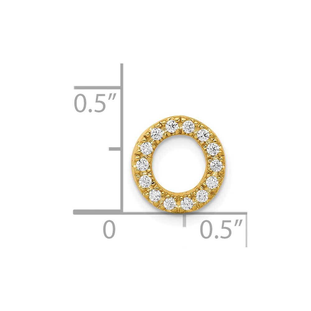 Diamond Letter O Initial Charm - WBC