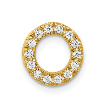 Diamond Letter O Initial Charm - WBC