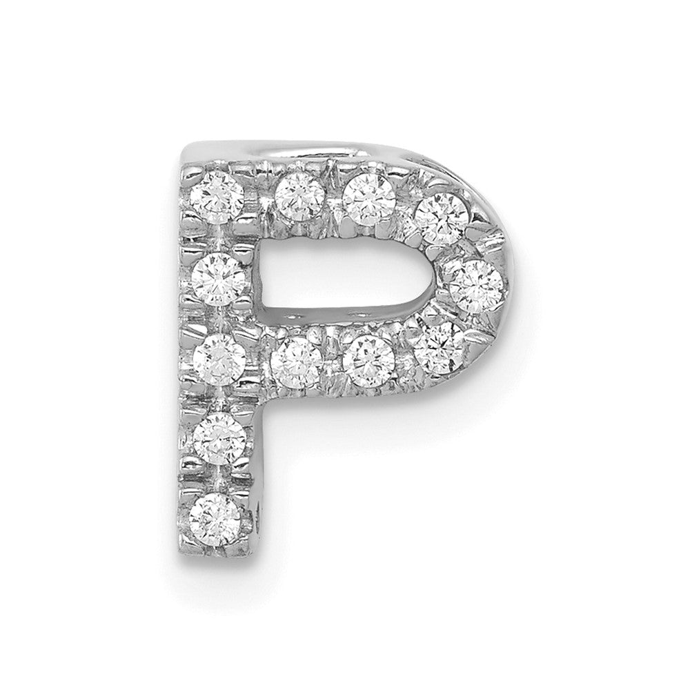 Diamond Letter P Initial Charm - WBC