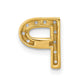 Diamond Letter P Initial Charm - WBC