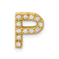 Diamond Letter P Initial Charm - WBC
