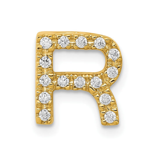 Diamond Letter R Initial Charm - WBC
