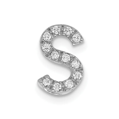 Diamond Letter S Initial Charm - WBC