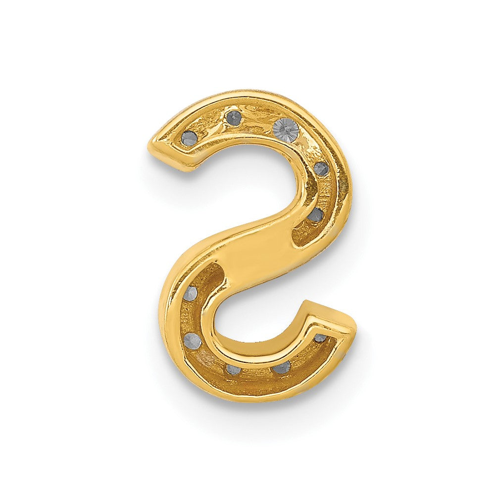 Diamond Letter S Initial Charm - WBC