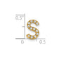 Diamond Letter S Initial Charm - WBC