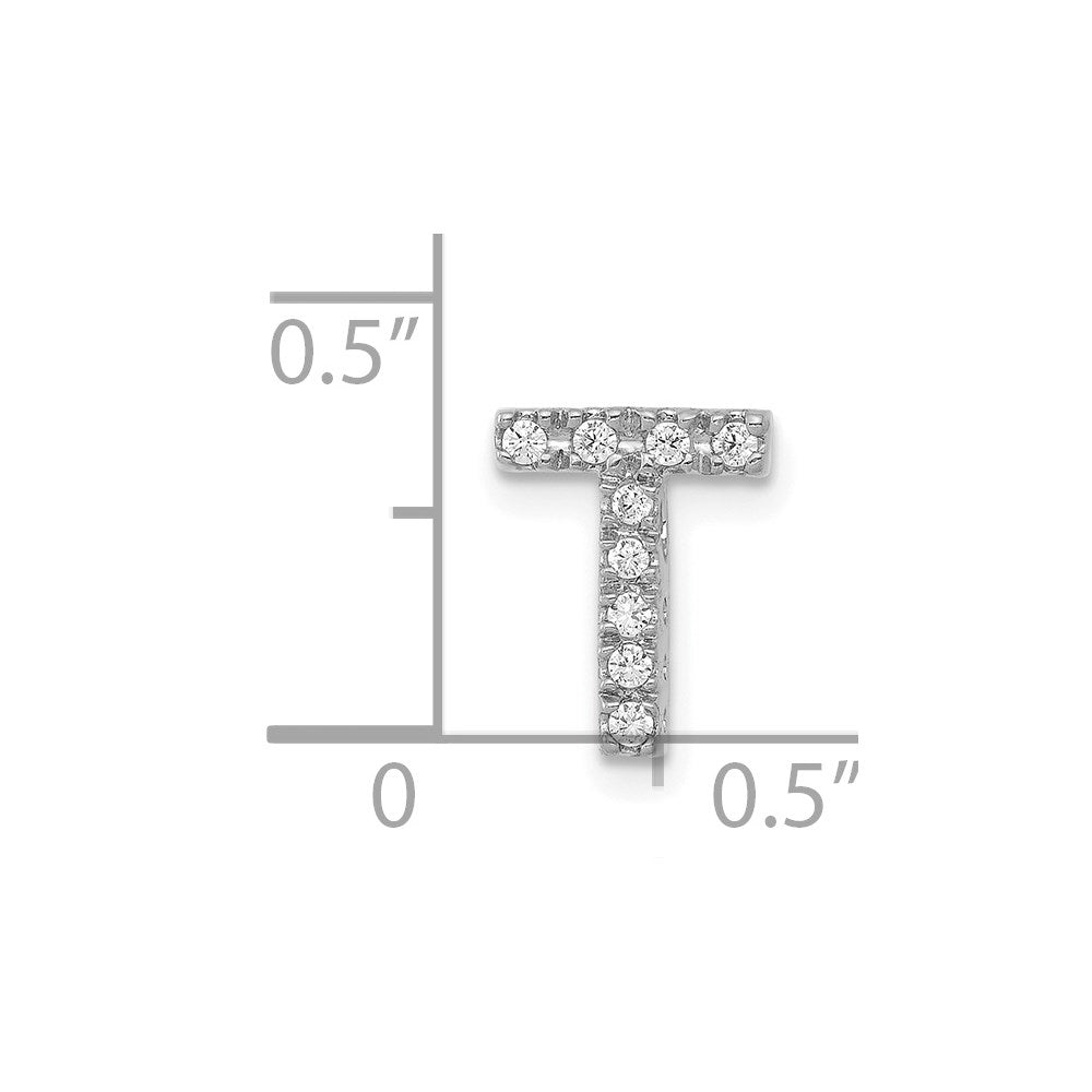 Diamond Letter T Initial Charm - WBC