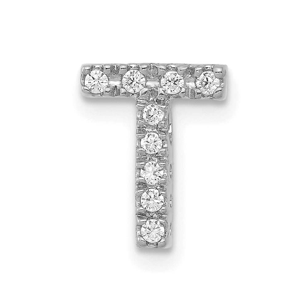 Diamond Letter T Initial Charm - WBC