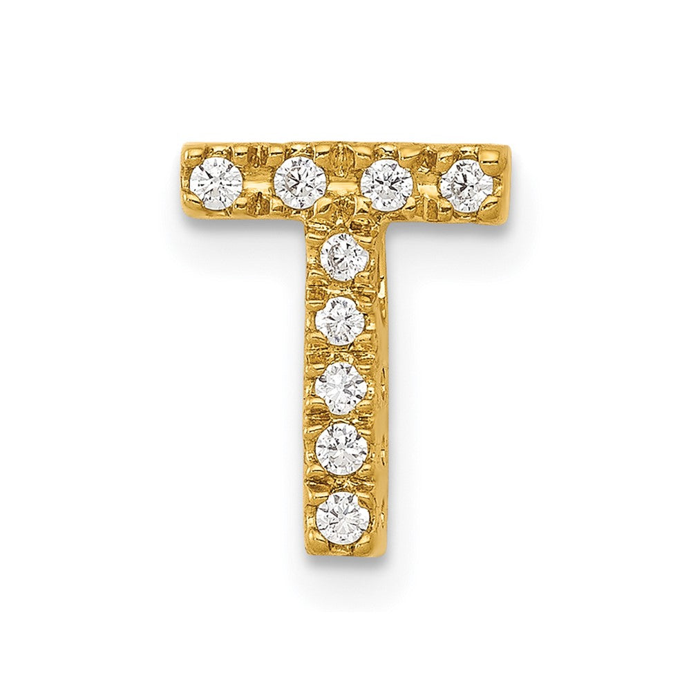 Diamond Letter T Initial Charm - WBC
