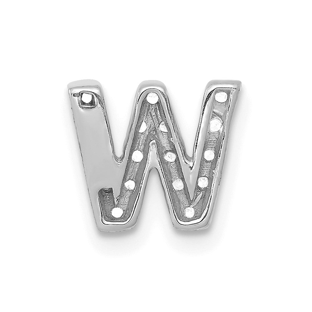 Diamond Letter W Initial Charm - WBC