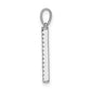 Diamond Letter A Initial Pendant - WBC