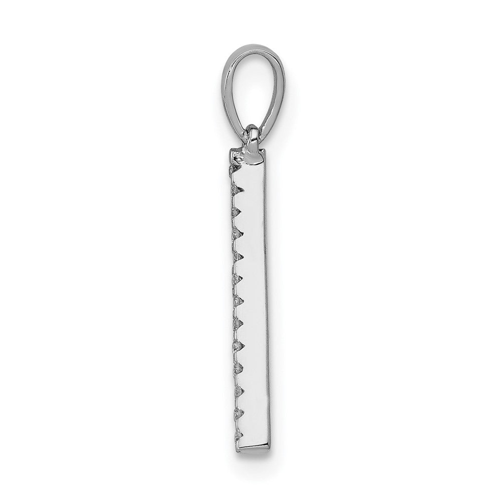 Diamond Letter A Initial Pendant - WBC
