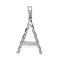 Diamond Letter A Initial Pendant - WBC