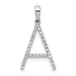 Diamond Letter A Initial Pendant - WBC