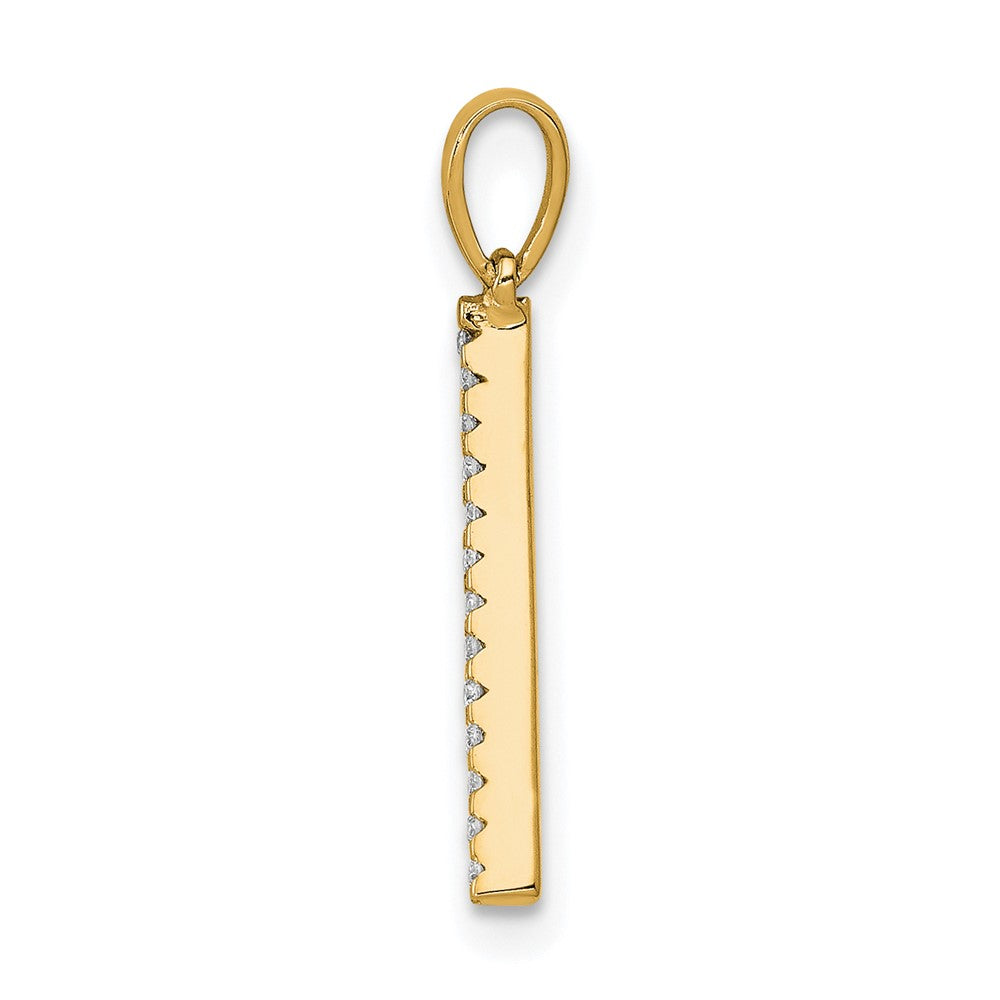 Diamond Letter A Initial Pendant - WBC