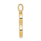 Diamond Letter B Initial Pendant - WBC