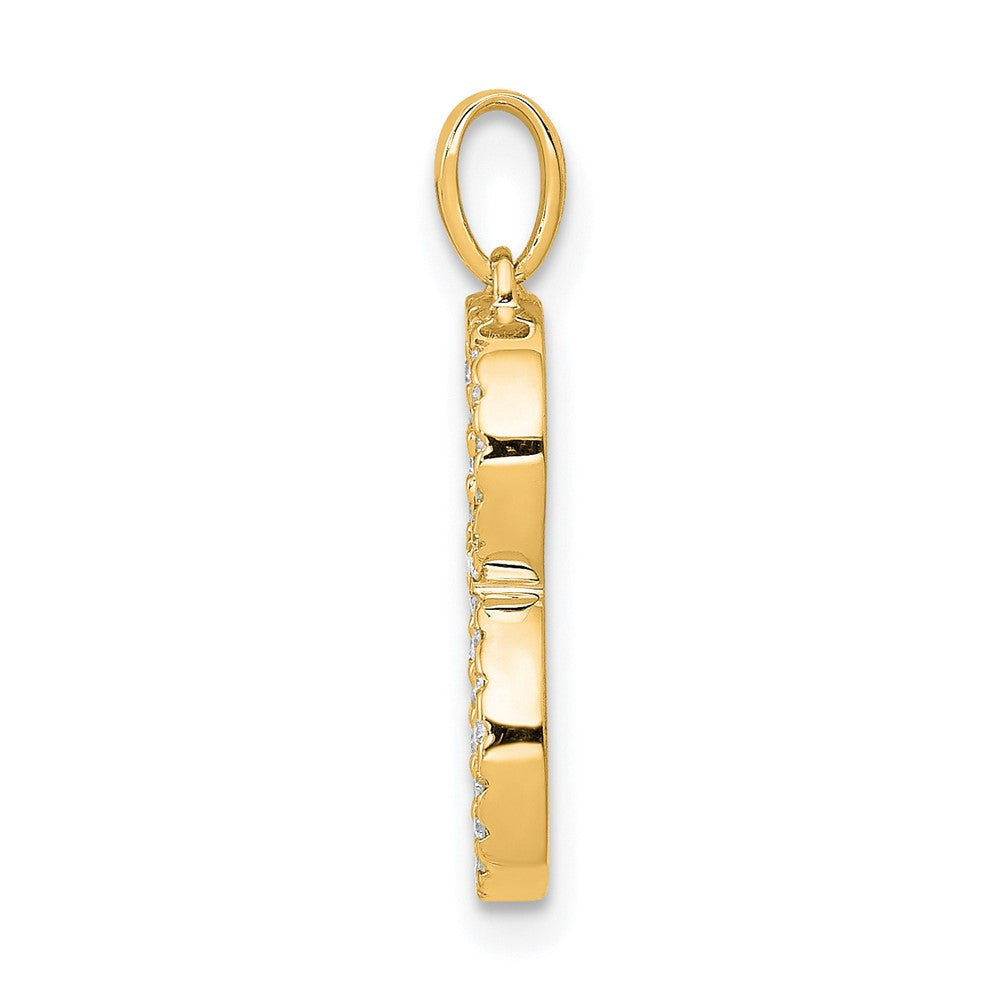 Diamond Letter B Initial Pendant - WBC