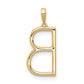 Diamond Letter B Initial Pendant - WBC