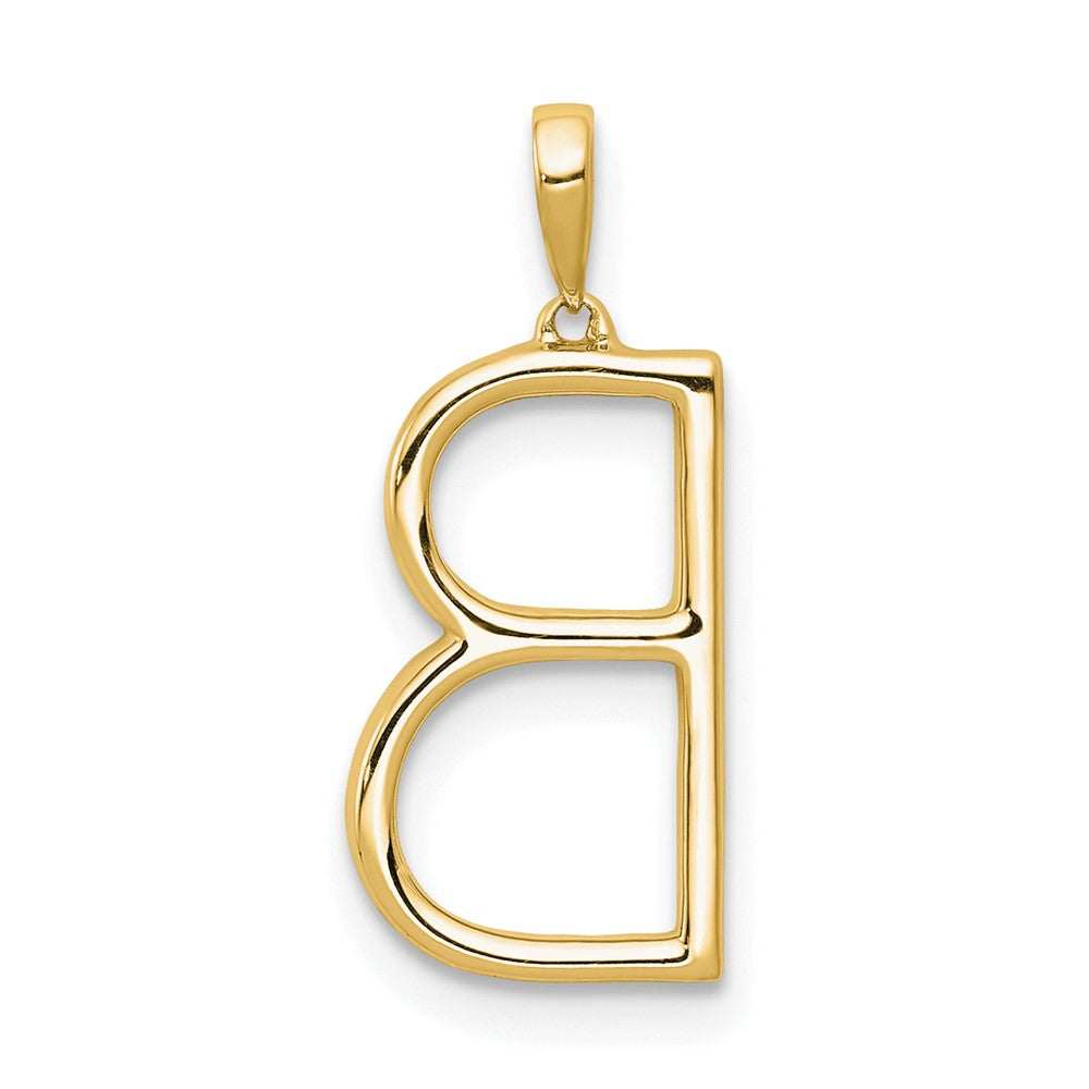 Diamond Letter B Initial Pendant - WBC