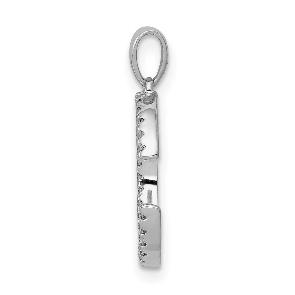 Diamond Letter C Initial Pendant - WBC