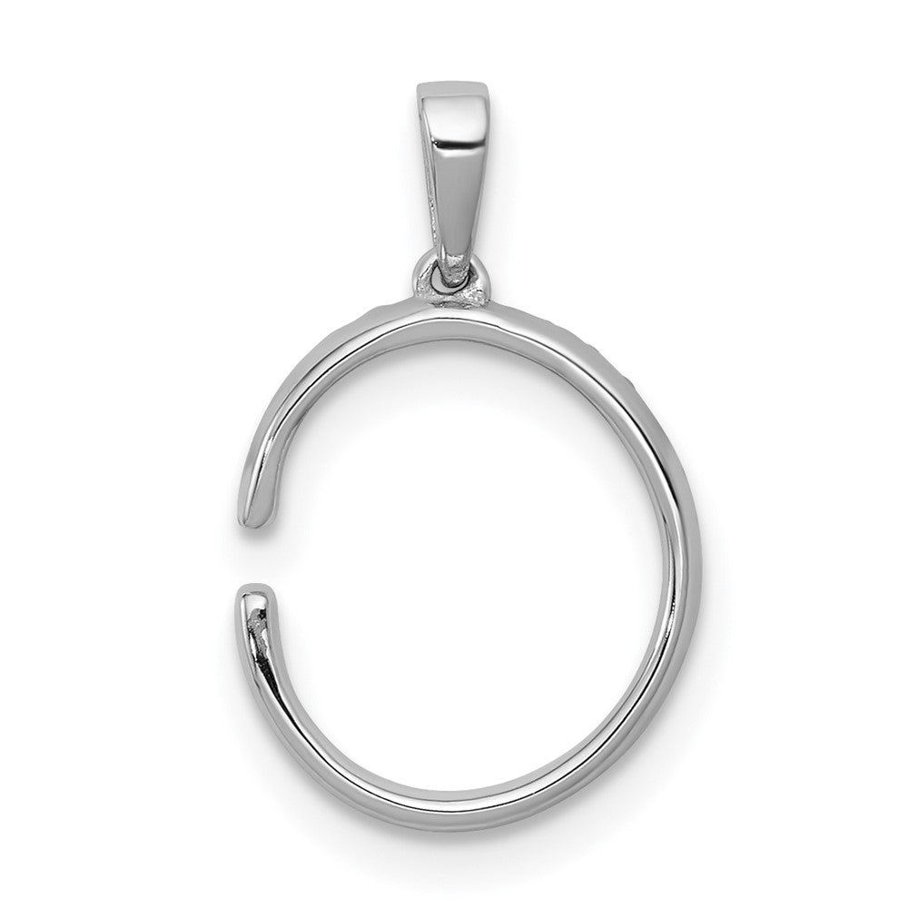 Diamond Letter C Initial Pendant - WBC