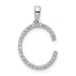 Diamond Letter C Initial Pendant - WBC