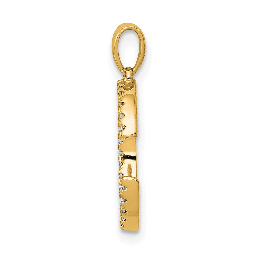 Diamond Letter C Initial Pendant - WBC