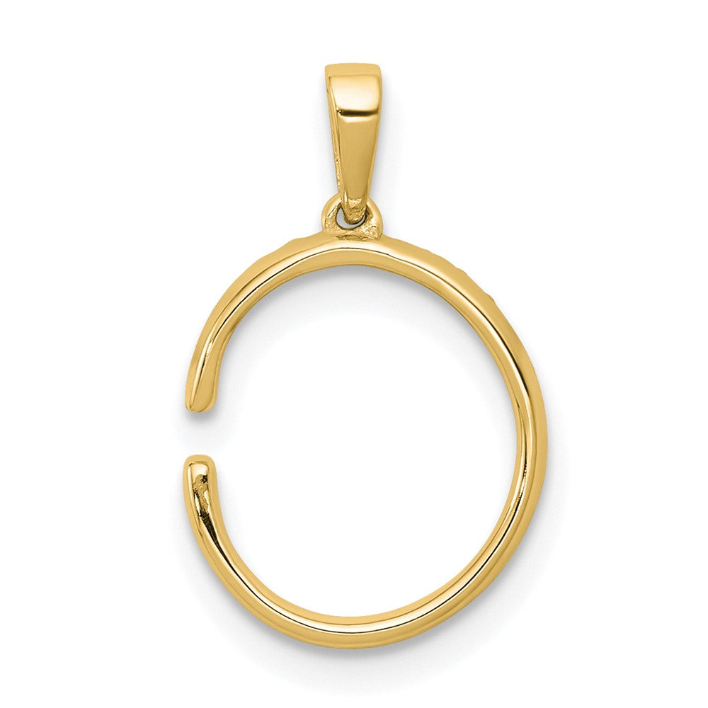 Diamond Letter C Initial Pendant - WBC