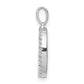 Diamond Letter D Initial Pendant - WBC