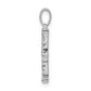 Diamond Letter E Initial Pendant - WBC