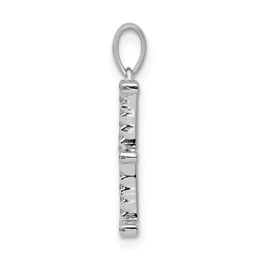 Diamond Letter E Initial Pendant - WBC