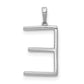 Diamond Letter E Initial Pendant - WBC