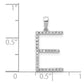 Diamond Letter E Initial Pendant - WBC