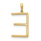 Diamond Letter E Initial Pendant - WBC