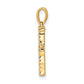 Diamond Letter F Initial Pendant - WBC
