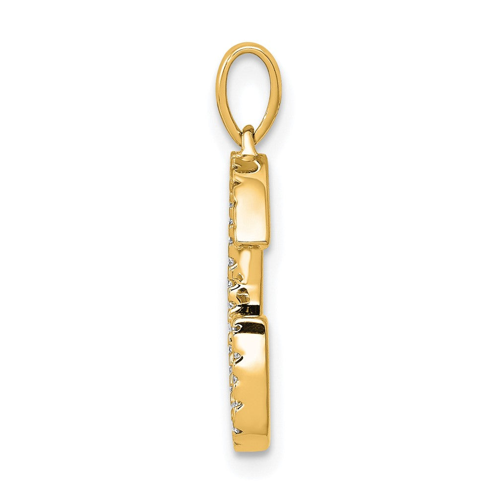 Diamond Letter G Initial Pendant - WBC