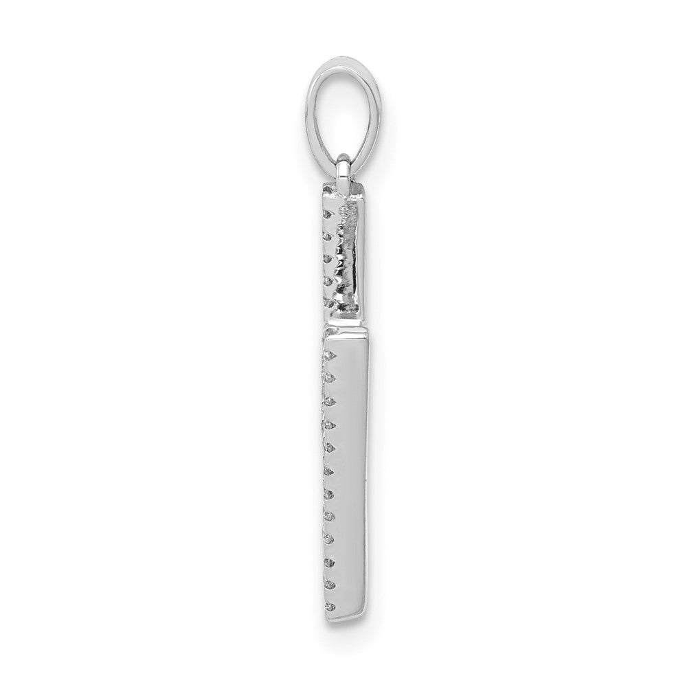 Diamond Letter H Initial Pendant - WBC