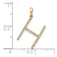 Diamond Letter H Initial Pendant - WBC