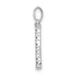 Diamond Letter I Initial Pendant - WBC